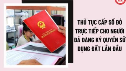 Thủ Tục Cấp Sổ đỏ Trực Tiếp Cho Người đã đăng Ký Quyền Sử Dụng đất Lần đầu Tại Cơ Quan Cấp Tỉnh Như Thế Nào?